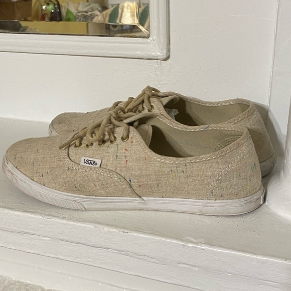 vans speckle linen authentic lo pro